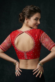 Petal Thread  Embroidery Blouse