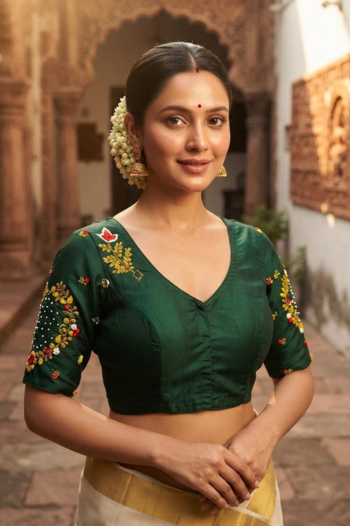 A Bloom To Remember Handwork Blouse