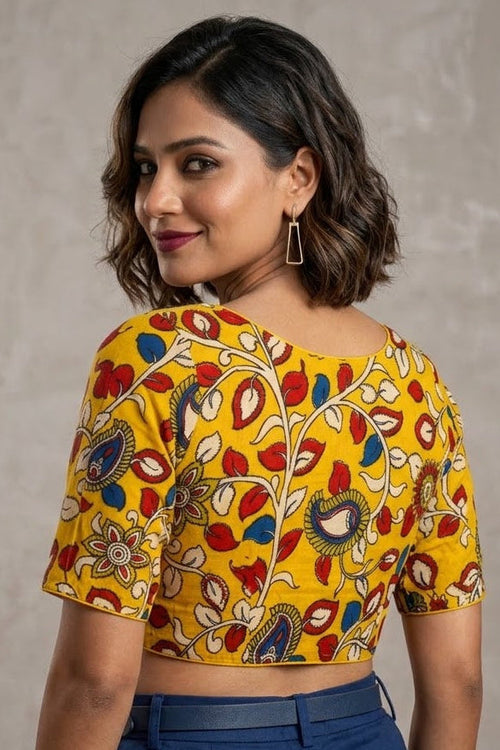 Sketches of Heritage Kalamkari Designer Blouse