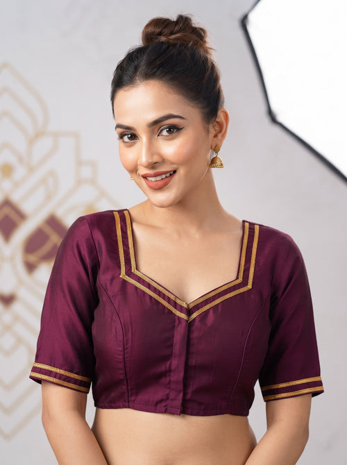 Infinite Glam Vichitra Silk Blouse