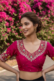 Already Famous-(Vichitra Silk Blouse)