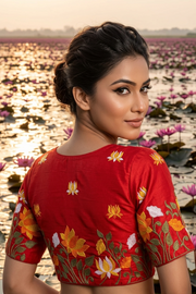 Lost in Lotus  -Designer Blouse