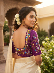 Floral Symphony Handwork Blouse