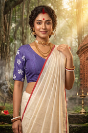 Mahishasuramardini Batik Silk Blouse