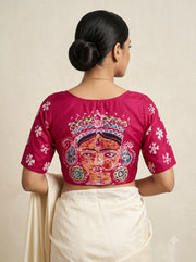 Mahishasuramardini Batik Silk Blouse