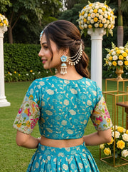 Language of Flowers – Designer Tissue Jacquard Blouse