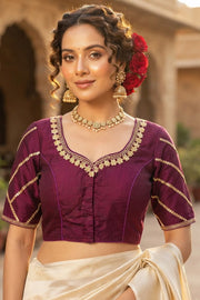 Elegance Becomes Art Vichitra Silk Blouse