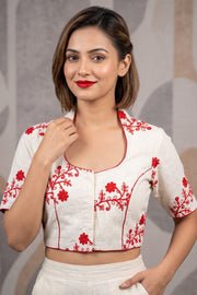 Royal Vine Embroidery - Designer Blouse