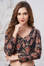 Wrapped In Dreams Ajrakh Cotton Blouse