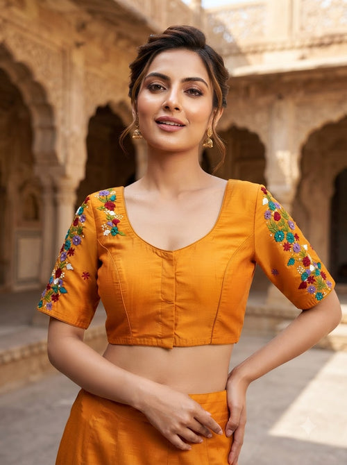 Forever Enchanted – Handstitched Designer Blouse