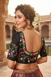 Floral Symphony Handwork Blouse