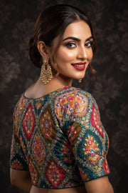 Dreams Become Design – Designer Zari & Sequins Crepe Blouse