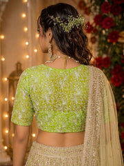 Organza Twist – All Over Embroidered Organza Blouse