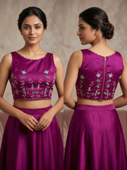 Rising Rever Floral Embroidery Blouse