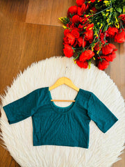 Pure Form-Stretchable Knitted Blouse