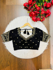 The Secret Leaf (Vichitra Silk Blouse)