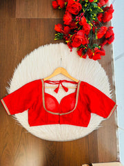 Secret Glow Francy Silk Blouse (Red)