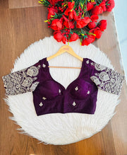 Rani Core-Fendy Silk Blouse(Purple)
