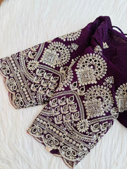 Rani Core-Fendy Silk Blouse(Purple)