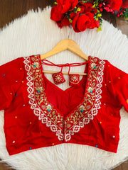 Already Famous-(Vichitra Silk Blouse)