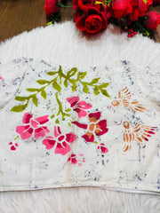 Doodle Of Flowers- Batik Designer Blouse
