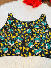 Fleur Essence kalamkari-Designer Blouse