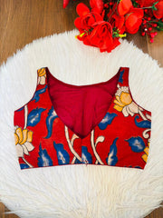 Fleur Essence kalamkari-Designer Blouse