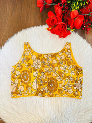Fleur Essence kalamkari-Designer Blouse