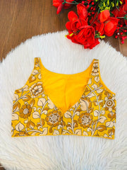 Fleur Essence kalamkari-Designer Blouse