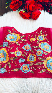 Threads of Flowers -Designer Blouse