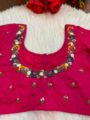 Kumkum Blossom Handwork Blouse