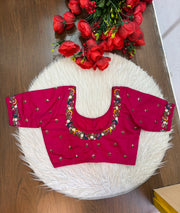 Kumkum Blossom Handwork Blouse
