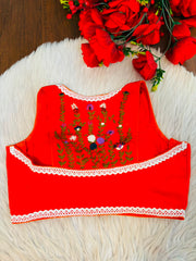 Magical Lace Work - Designer Blouse