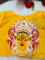 Agomoni - Traditional Designer Blouse(Yellow)