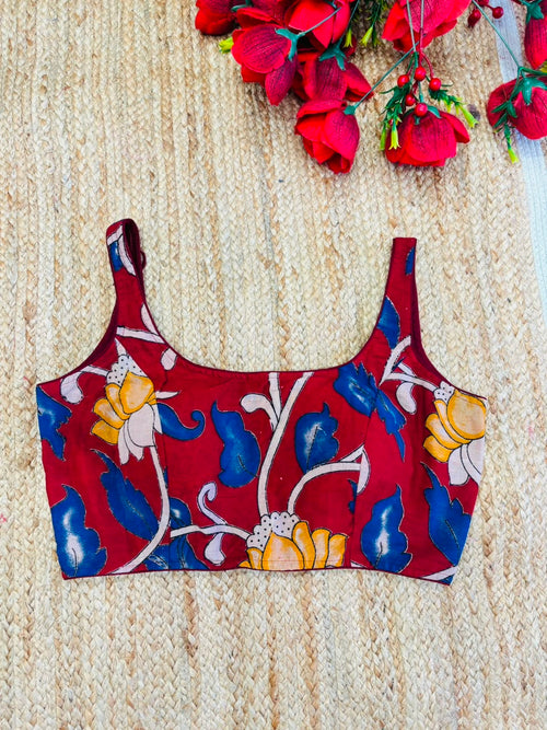 Artisan Aura kalamkari-Designer Blouse