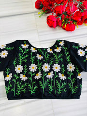 Daisy Enchant Vichitra Silk Blouse