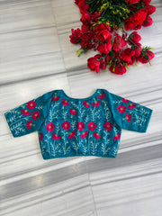 Daisy Enchant Vichitra Silk Blouse