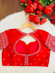 Petal Thread  Embroidery Blouse
