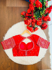 Petal Thread  Embroidery Blouse