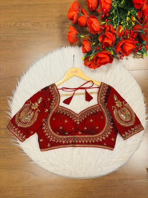 Madhuri Vichitra Silk Blouse