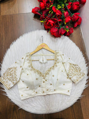 The Secret Leaf (Vichitra Silk Blouse)