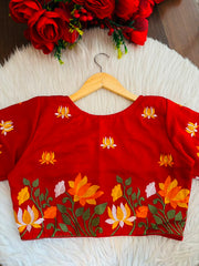 Lost in Lotus  -Designer Blouse
