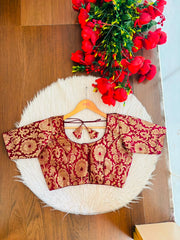 Dreamy Lens-Katan Silk Banarasi Blouse