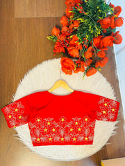 Mirror Magic & Flowers- Embroidered Blouse