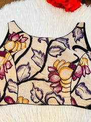 Fleur Essence kalamkari-Designer Blouse