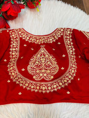 Portrait of Royalty Vichitra Silk Blouse