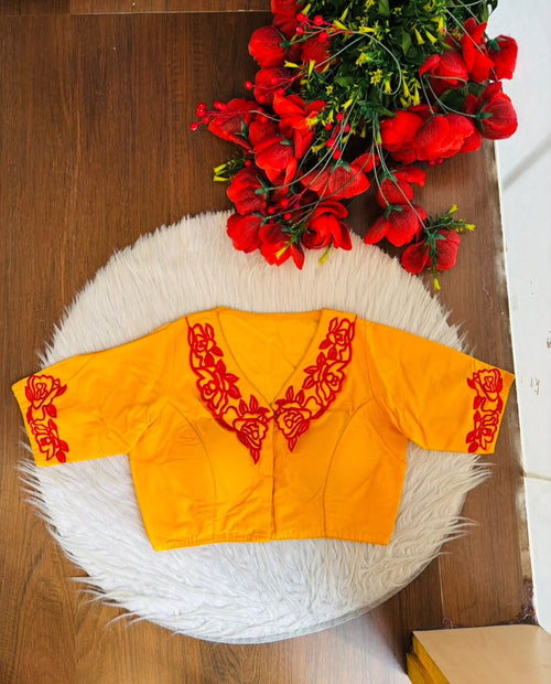 Angel Aura - Designer Blouse With Baby Collar