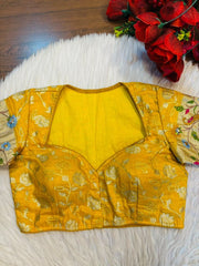 Language of Flowers – Designer Tissue Jacquard Blouse