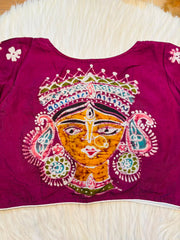 Mahishasuramardini Batik Silk Blouse