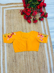 Doodle Of Flowers- Batik Designer Blouse